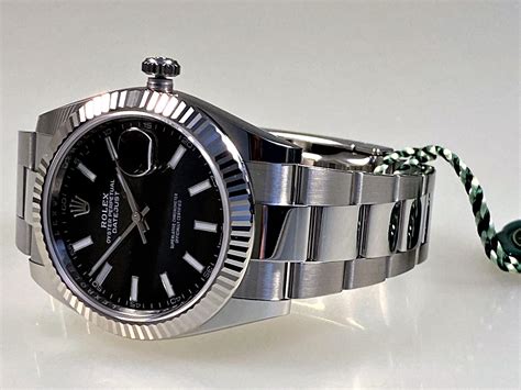 rolex datejust schwarz